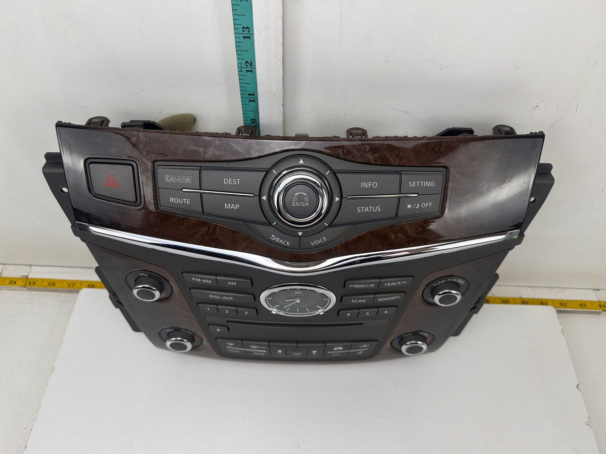 2011-2013 Infiniti QX56 Radio Audio Media Climate Control Switch Panel OEM