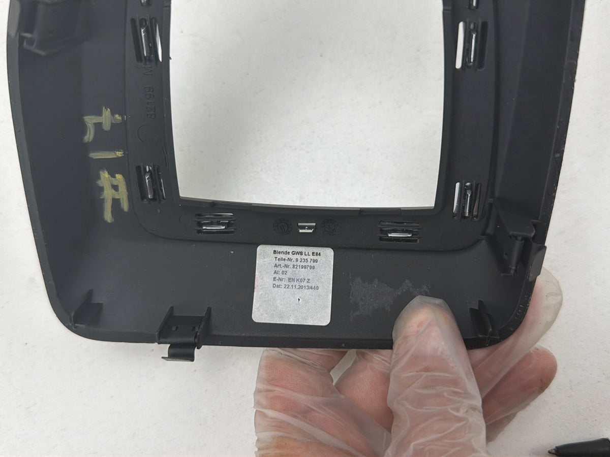 2012-2015 BMW X1 E84- Automatic Gear Shift Surround Trim Cover Panel 9235799