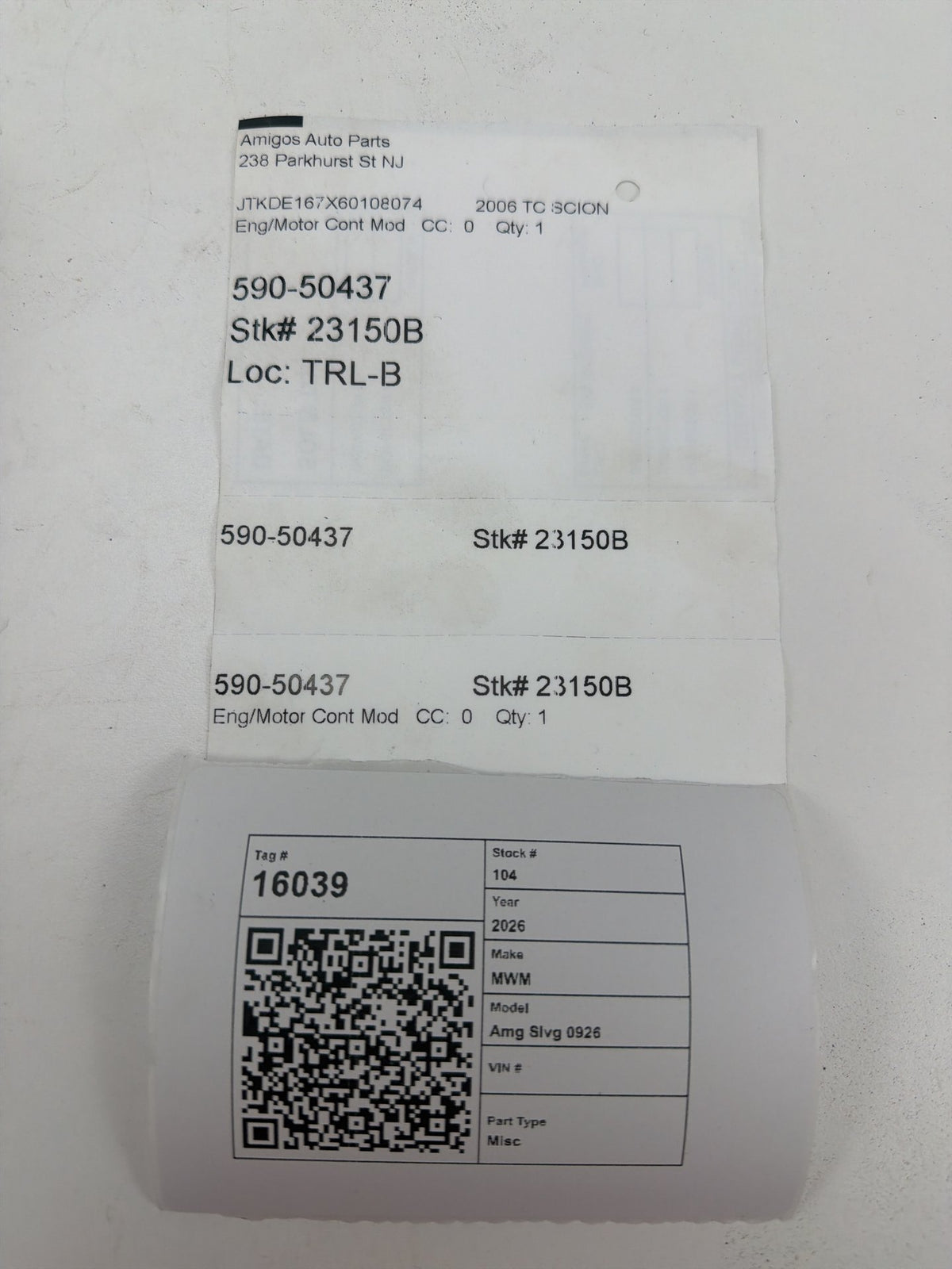 2005-2006 Scion tC Engine Computer Control Module Unit ECU 89661-YW201 OEM