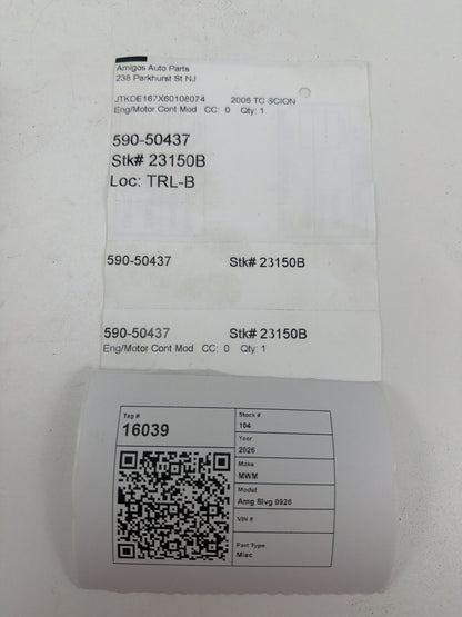 2005-2006 Scion tC Engine Computer Control Module Unit ECU 89661-YW201 OEM