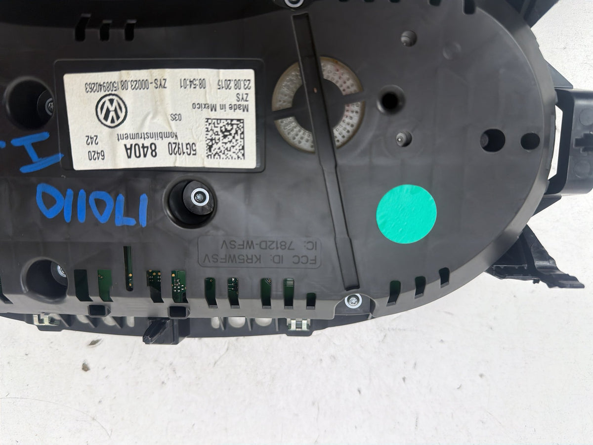 2015-2017 Volkswagen Golf Speedometer Instrument Cluster 5G1920840A OEM