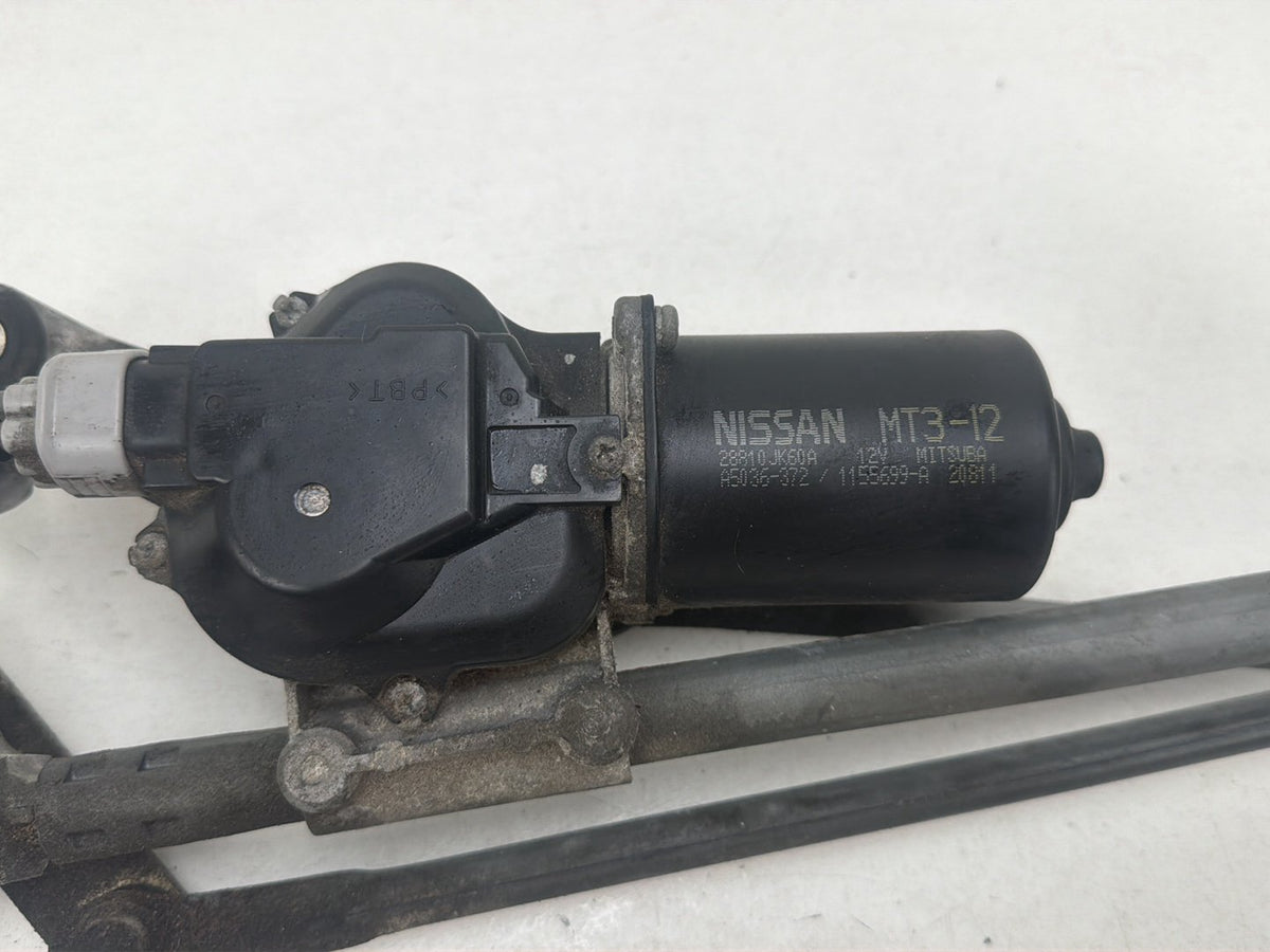 2009-2013 Infiniti G37 Front Windshield Wiper Linkage Transmission Motor OEM