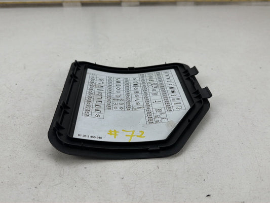 2007-2013 Mini Cooper S Convertible -Interior Fuse Box Cover Lid 61353455940 OEM