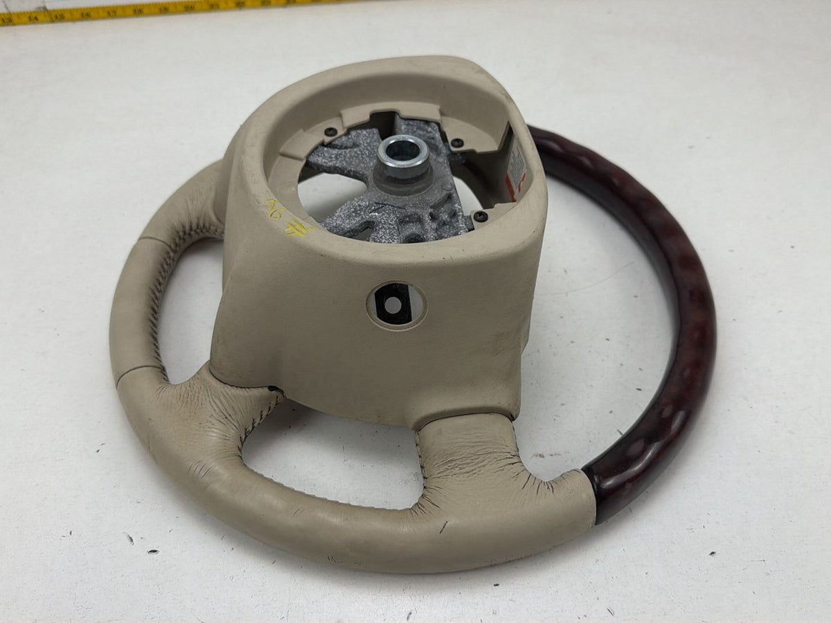 2003-2006 Lincoln Navigator Leather Wood Steering Wheel 30328471 OEM