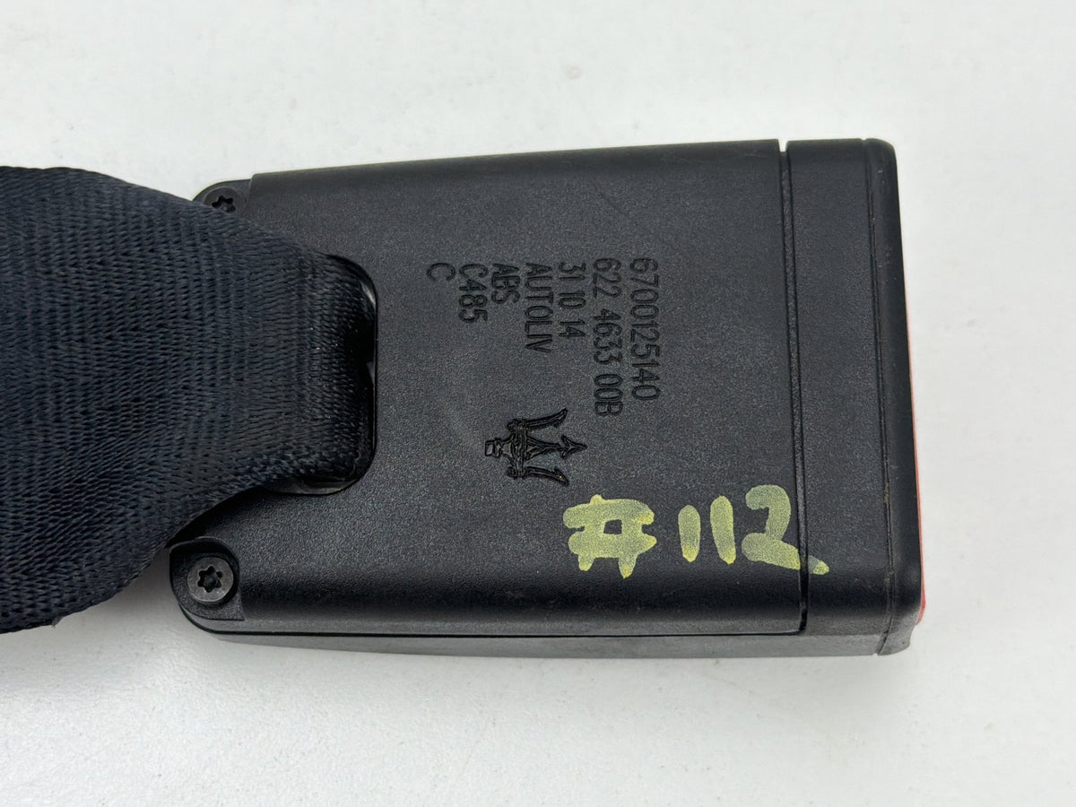 2014-2021 Maserati Quattroporte M156 Rear Center Seat Belt Buckle 6700125140 OEM
