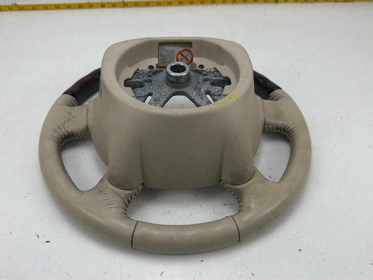 2003-2006 Lincoln Navigator Leather Wood Steering Wheel 30328471 OEM