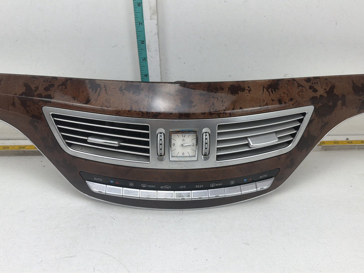 2007-2013 Mercedes-Benz S500 S-Class W221 Wood Dash Center Air Vent Trim Panel OEM