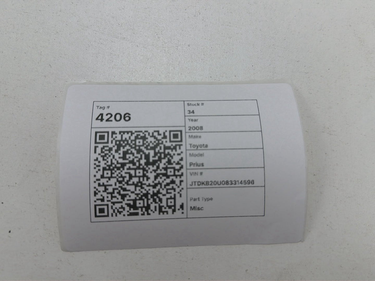 2008 Toyota Prius W20 - Misc PN: