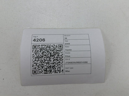 2008 Toyota Prius W20 - Misc PN: