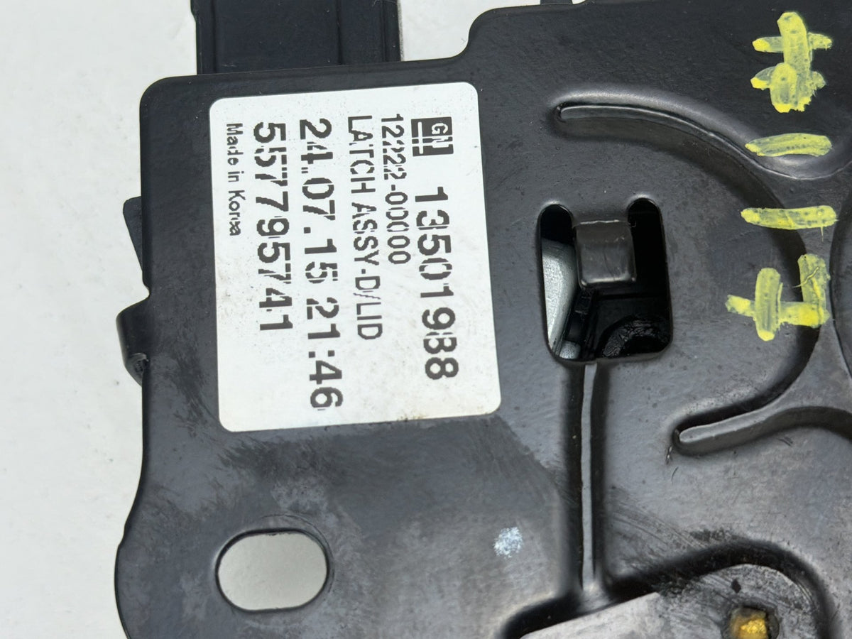 2011-2016 Chevrolet Cruze Rear Trunk Lid Lock Latch Actuator 13501988 OEM
