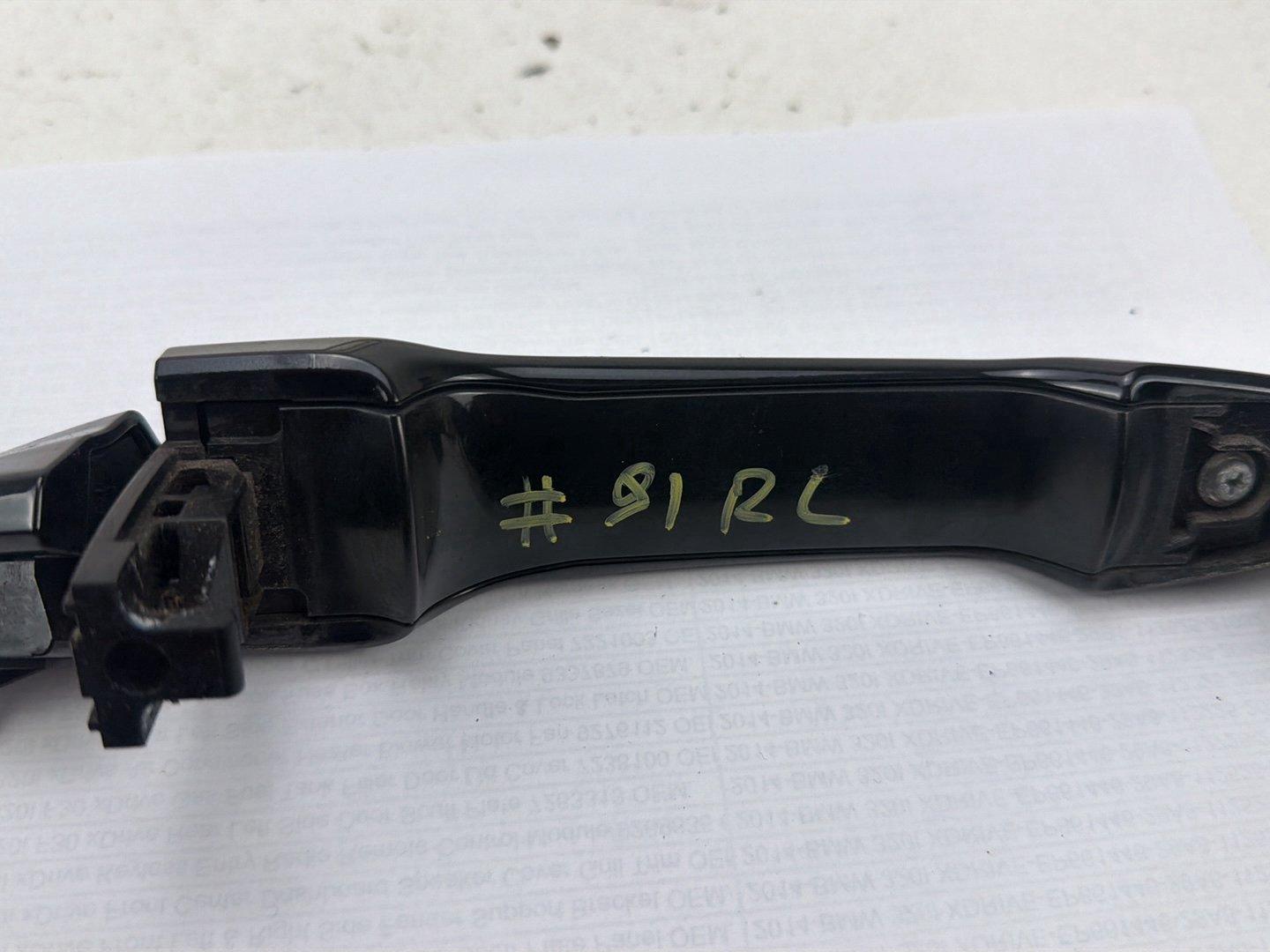2014-2021 Infiniti Q50 Rear Left Driver Side Exterior Outside Door Handle OEM