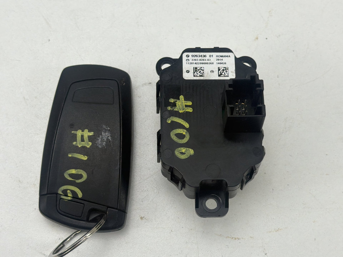 2011-2016 BMW 550i xDrive Ignition Start Stop Button Switch With Key Fob OEM