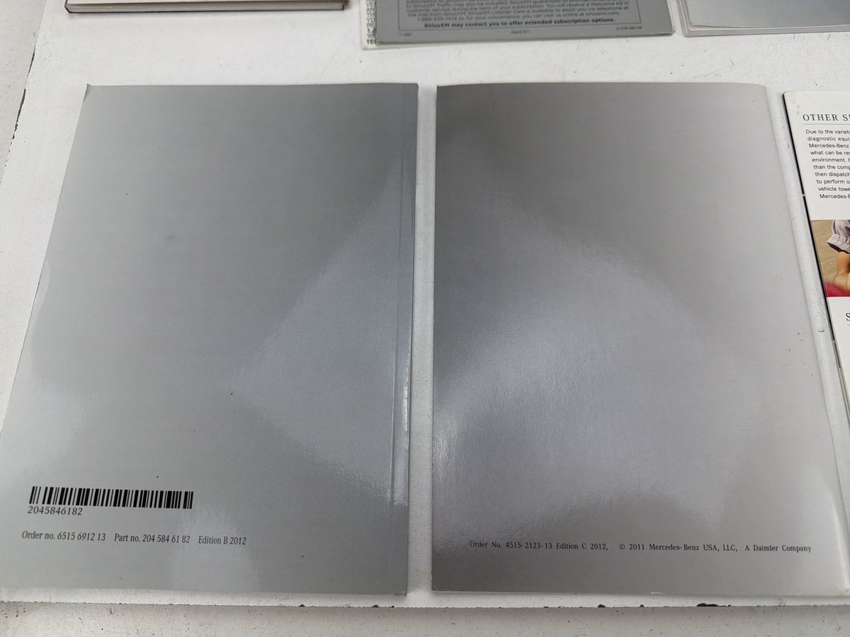 2012 Mercedes-Benz E-Class C-Class COMAND Systems Owners Manuals Set OEM
