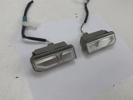 2007-2012 Lexus ES350 Rear License Plate Light Lamps Pair OEM