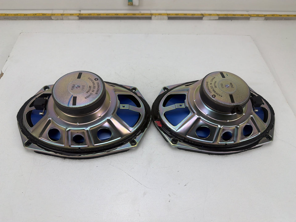 2011-2014 Dodge Charger Door Audio Speaker Pair Black 05064358AB OEM