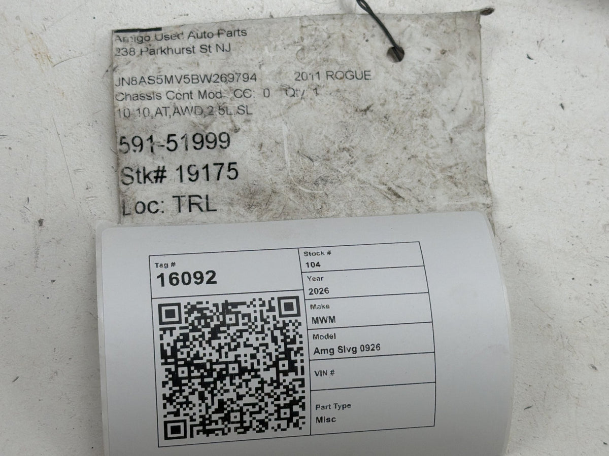 2010-2012 Nissan Rogue Transmission Control Module TCM TCU 31036-1VK6A OEM