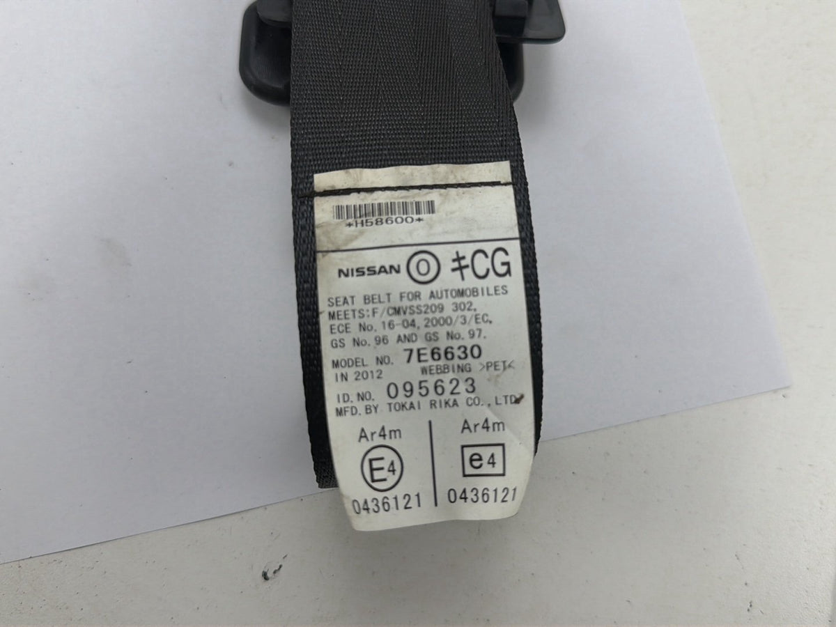2008-2013 Infiniti G37 Right Rear Passenger Side Seat Belt 7E6630 OEM