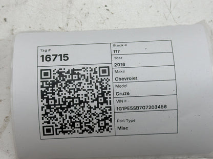 2013-2016 Chevrolet Cruze Body Control Module BCM 13589325 OEM