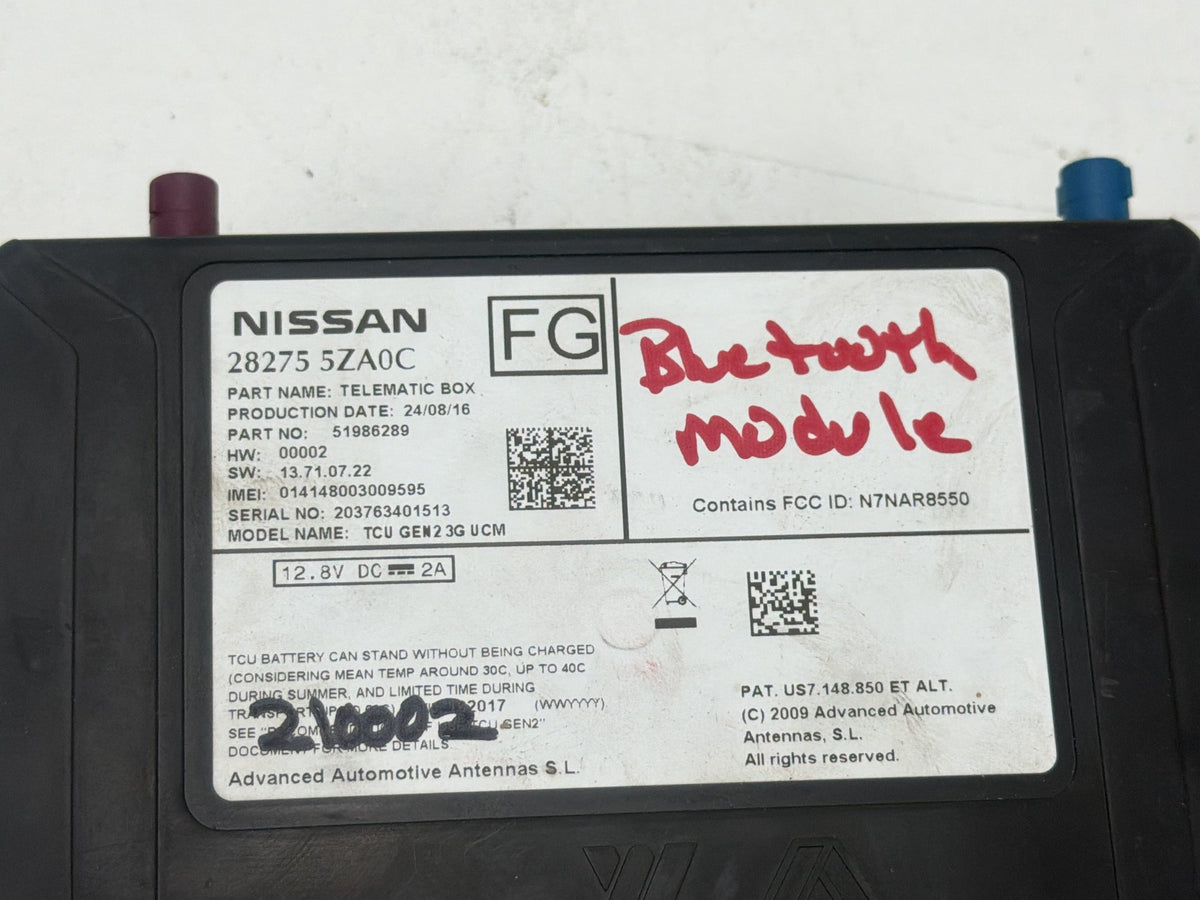2014-2020 Infiniti QX60 Bluetooth Telematics Communication Control Module OEM