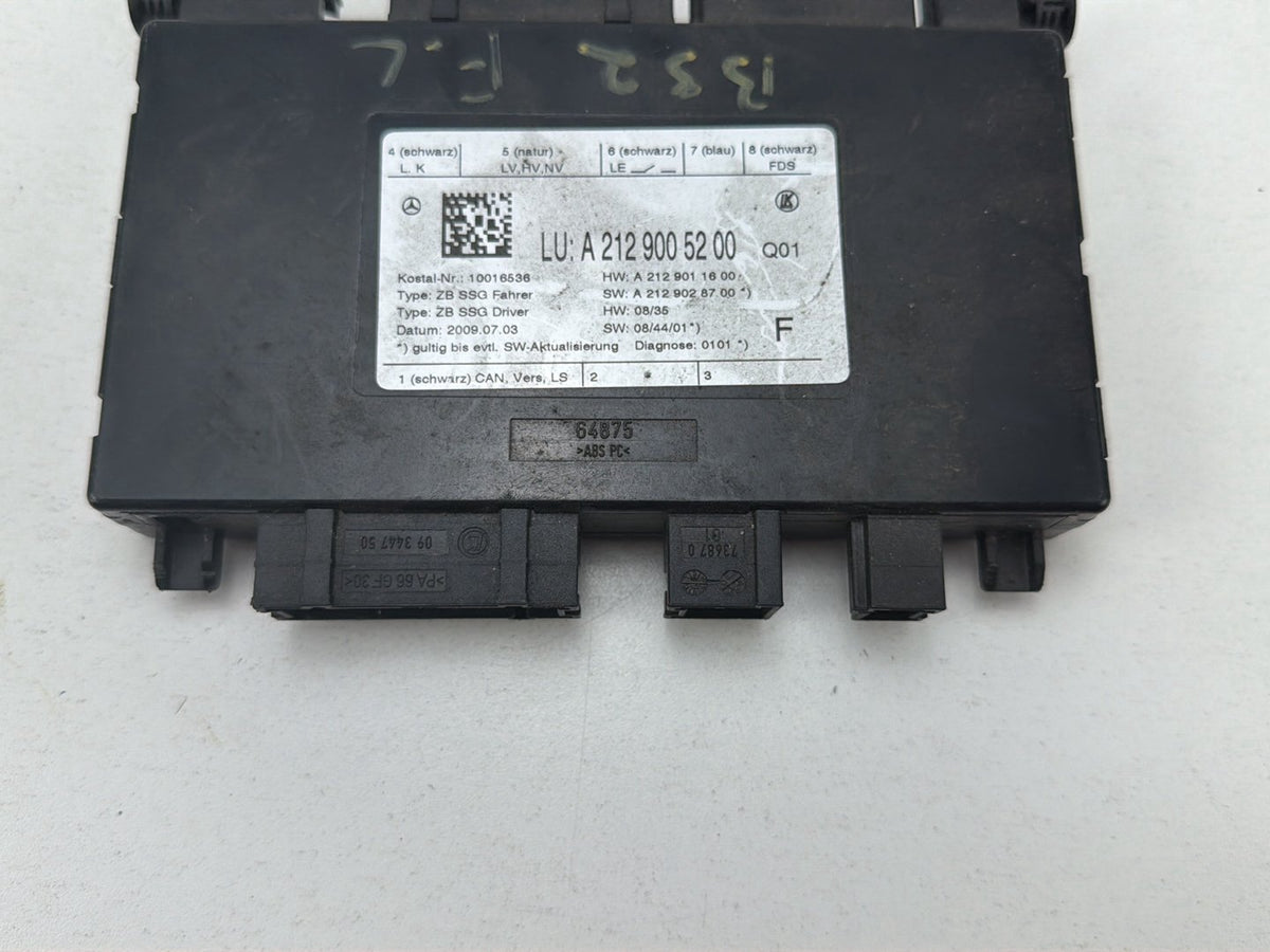 2010-2014 Mercedes-Benz E-Class Front Left Seat Control Module A2129005200 OEM
