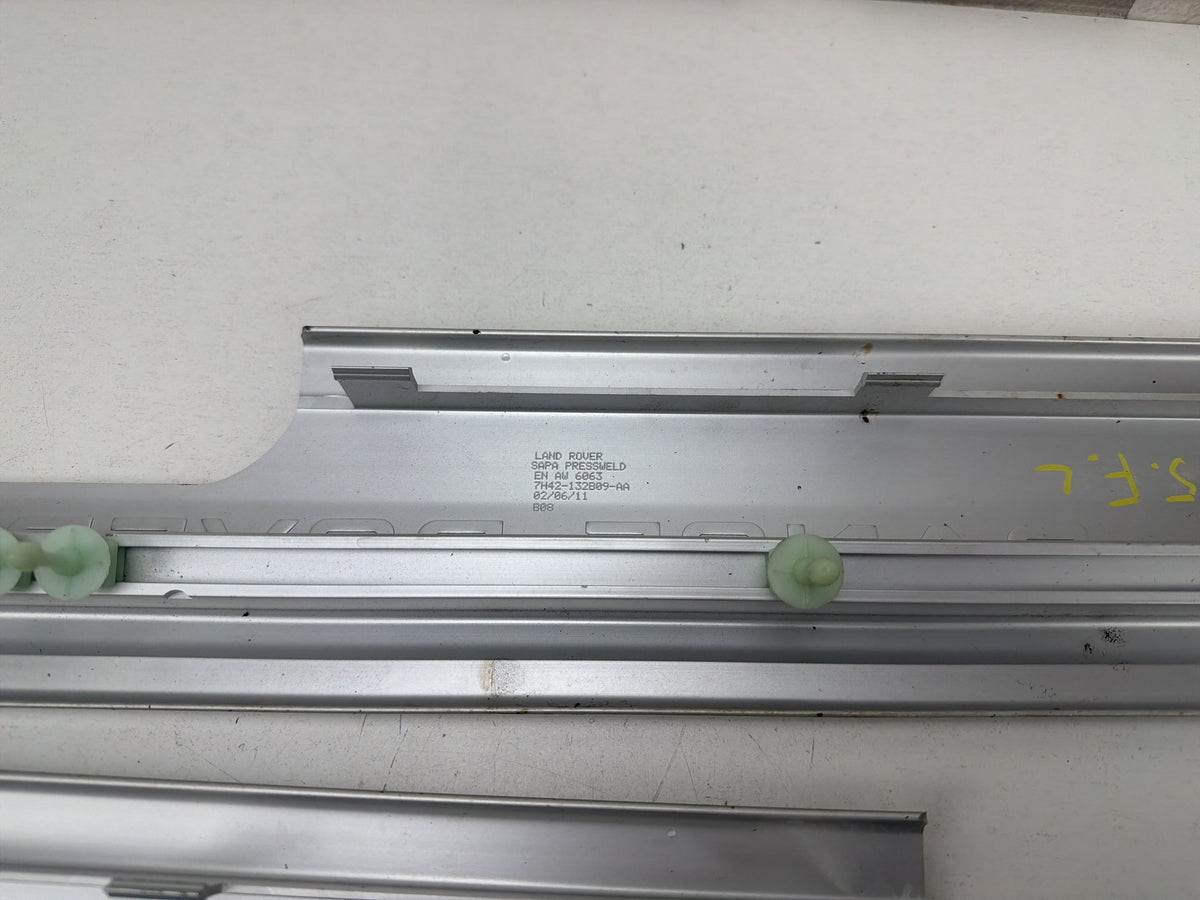 2010-2013 Land Rover Range Rover Door Sill Scuff Plates Set 7H42-132B09-AA OEM