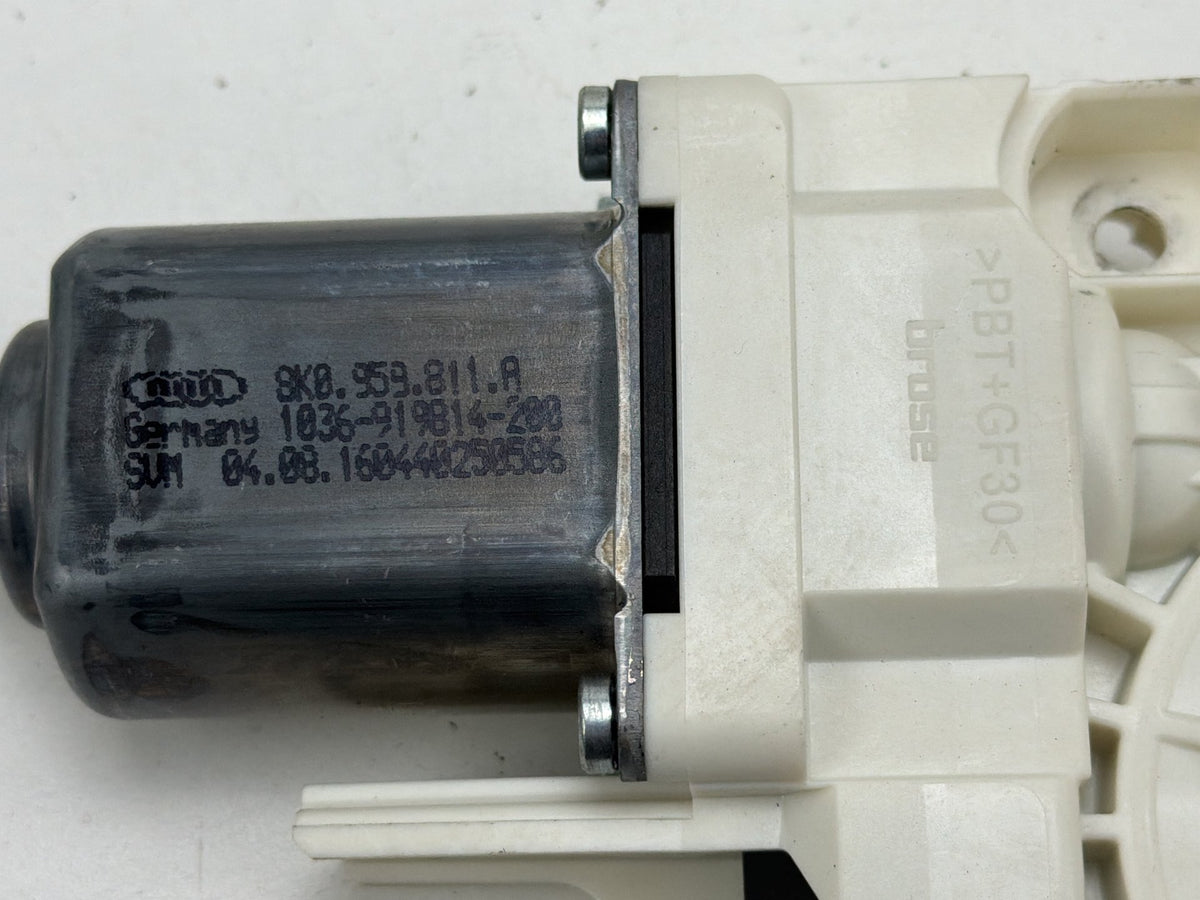 2009-2017 Audi Q5 Rear Left Driver Side Window Regulator Motor 8K0959811A OEM