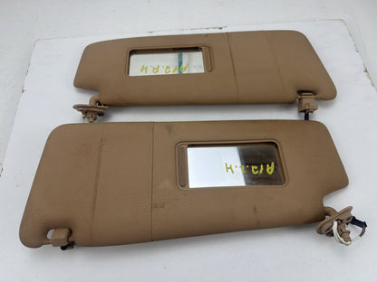 2007-2010 BMW X3 Sport Utility Front Left & Right Side Sun Visor Pair Tan OEM