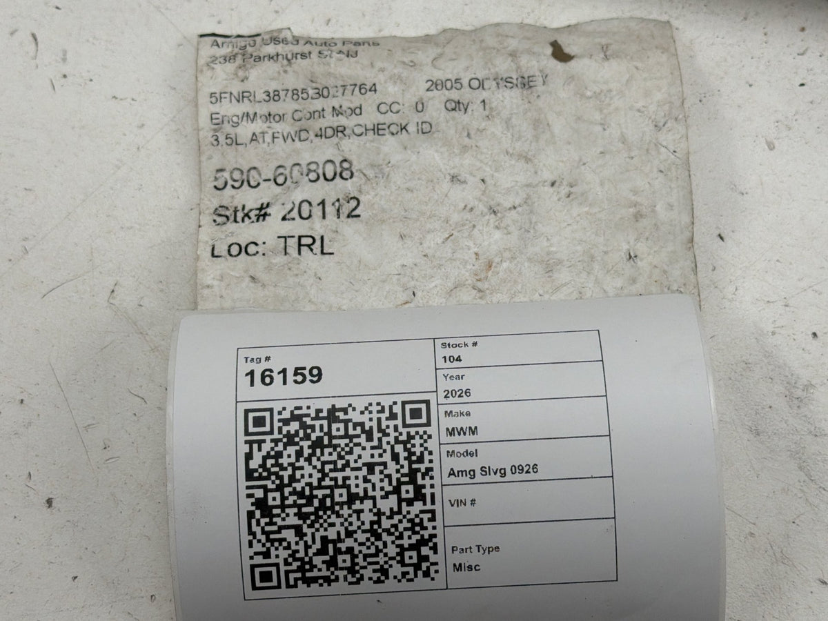 2005-2006 Honda Odyssey Engine Computer/ ECU Control Module 37820-RGM-A59 OEM