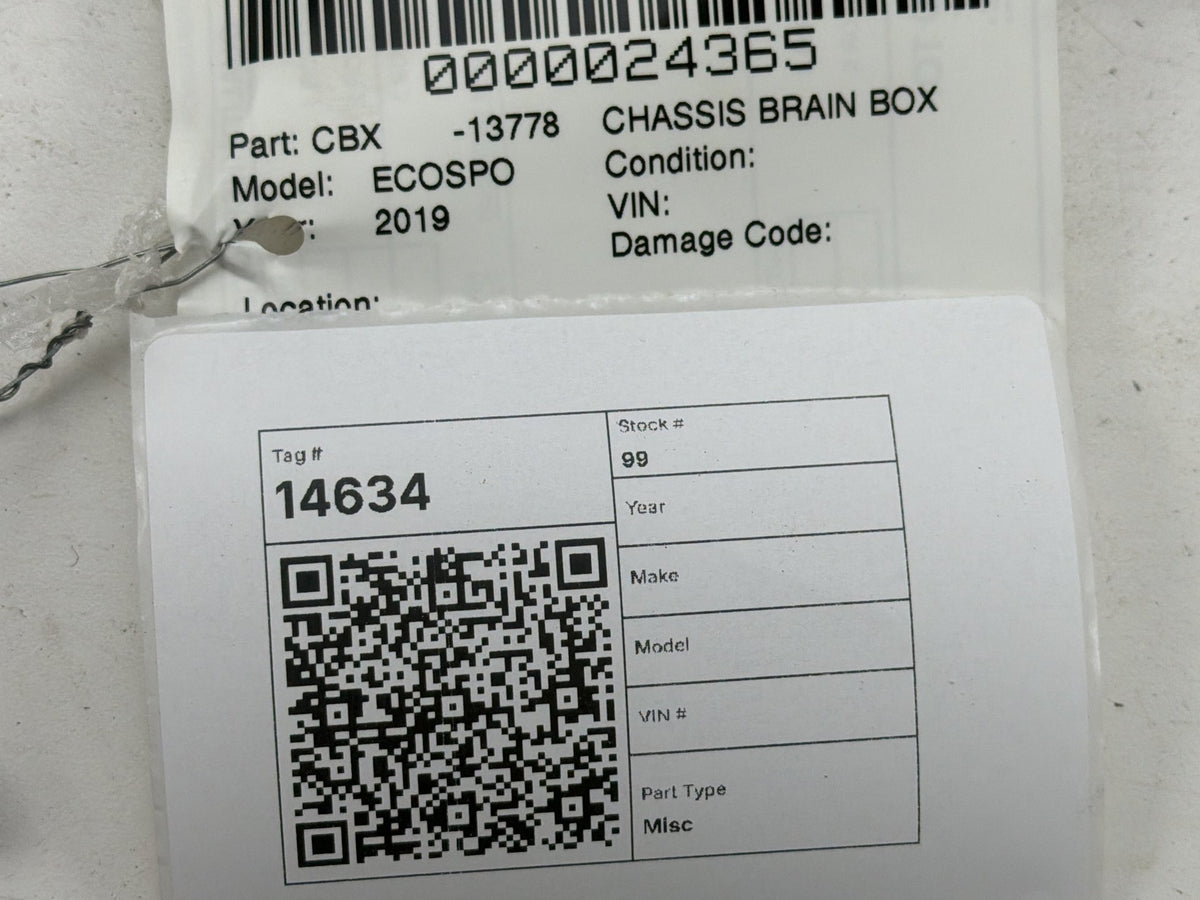 2018-2020 Ford EcoSport Radio Navigation Sync Communication Control Module OEM