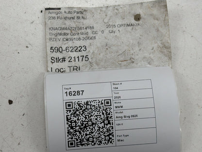 2014-2015 Kia Optima Engine Computer Control Module Unit ECU 39138-2GBE6 OEM