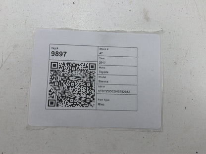 2015-2020 Toyota Sienna Rear Right Quarter Vent Window Motor Actuator OEM