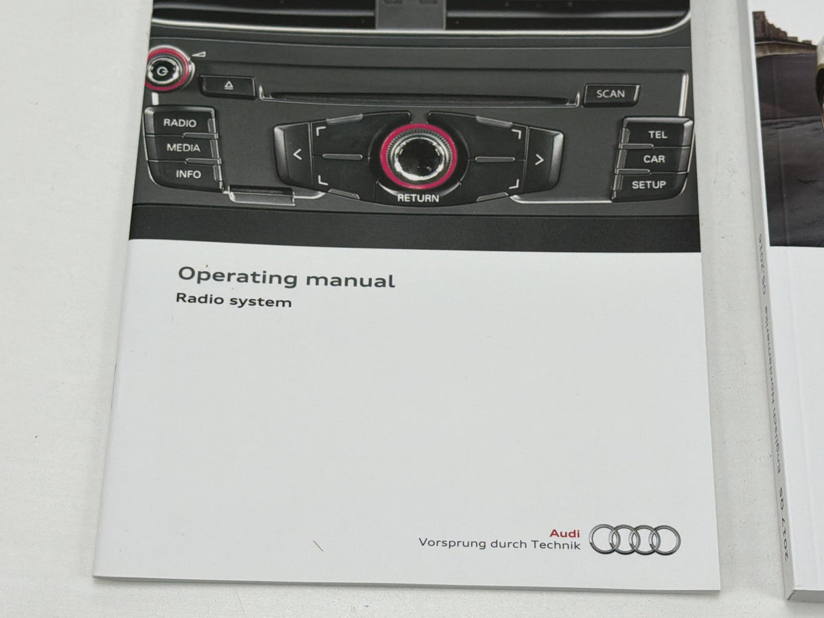 2017 Audi Q5 8R Owners Manual Handbook Set with Case OEM