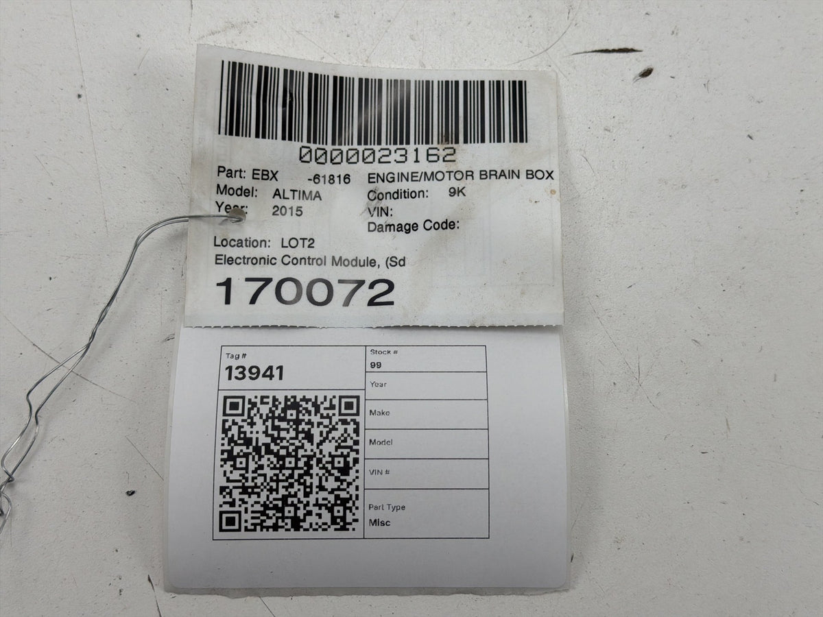 2013-2015 Nissan Altima Engine Control Computer NEC013-031 OEM