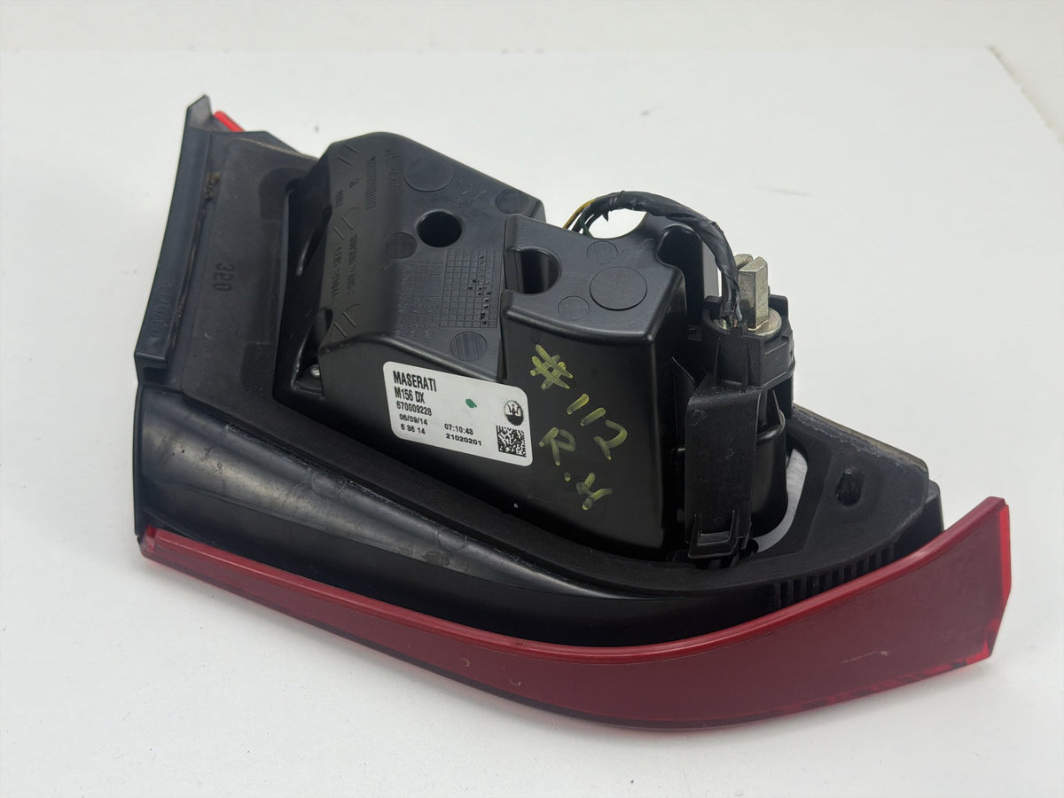 2014-2020 Maserati Quattroporte VI M156 Right Side Inner Trunk Lid Taillight OEM