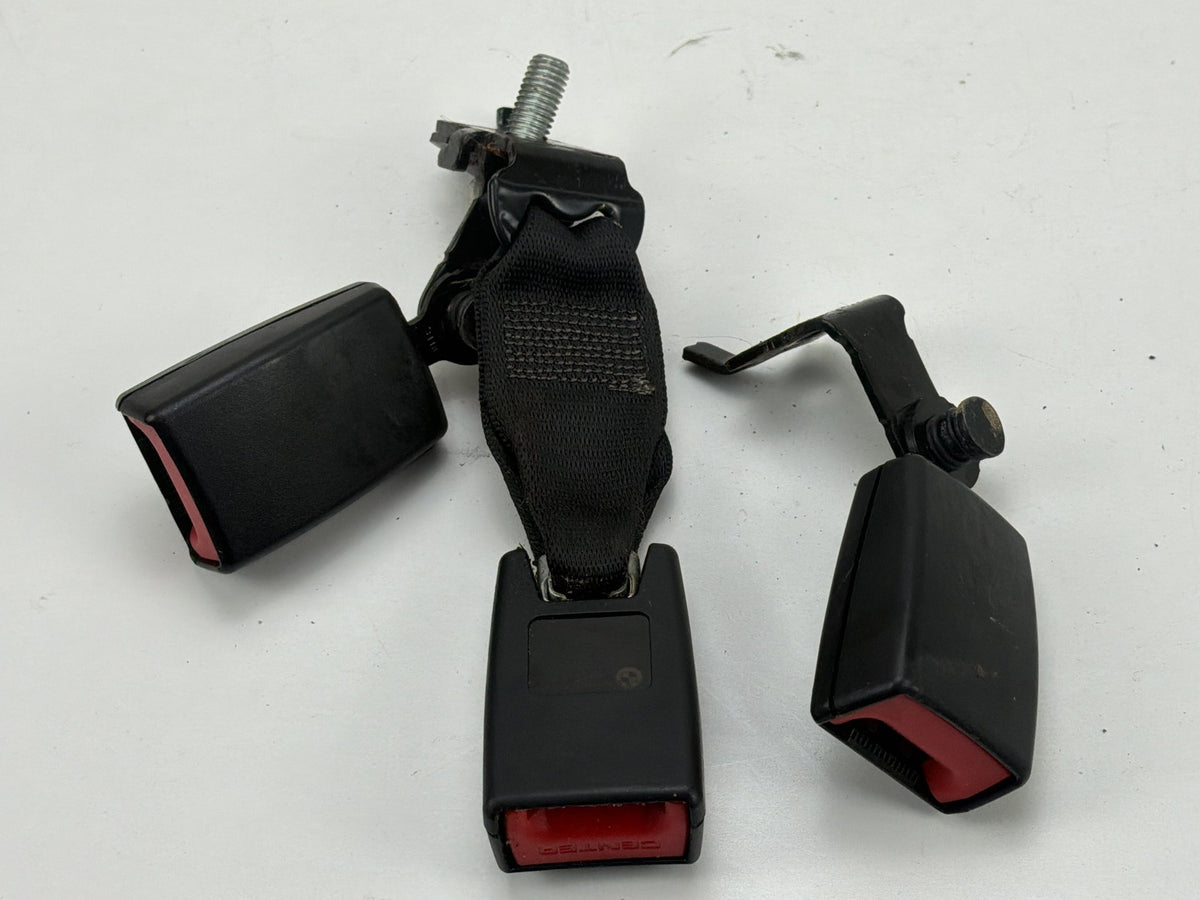 2007-2013 BMW X5 Seat Belt Buckle Receptacle Set of 3 Black 7171197 OEM