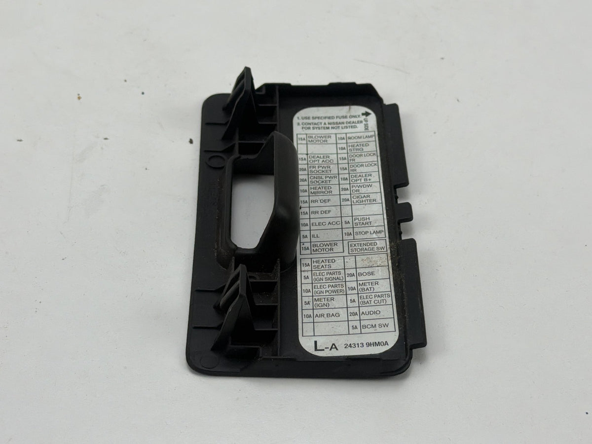 2013-2018 Nissan Altima - Interior Fuse Cover Lid Trim 24313 9HM0A OEM