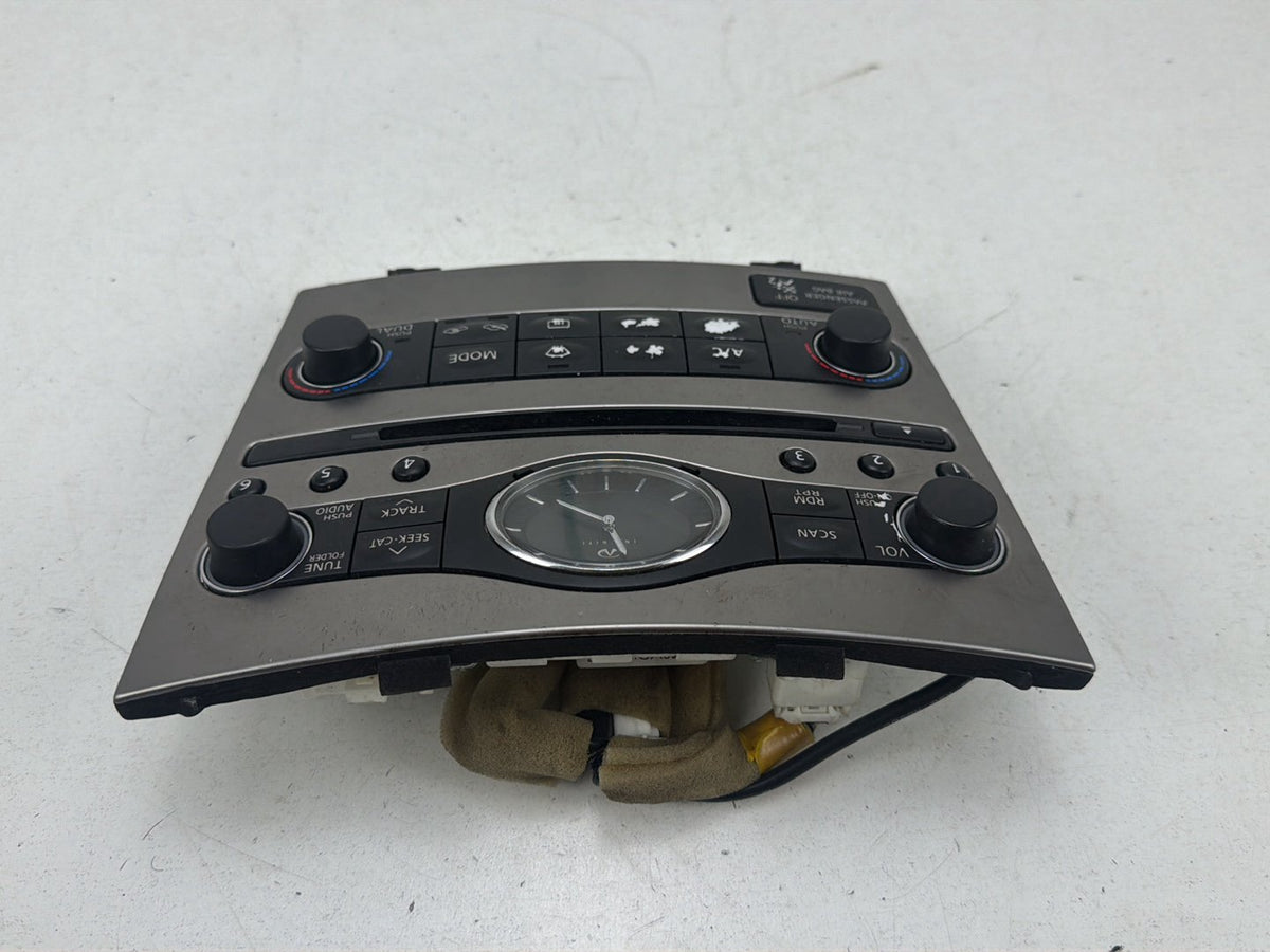 2008-2013 Infiniti G37 Climate Control & Sound Radio Control Panel OEM