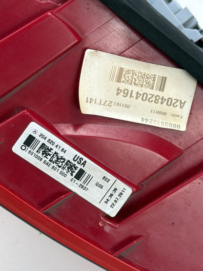 2012-2014 Mercedes-Benz C-Class W204 Rear Right Side Outer LED Tail Light OEM