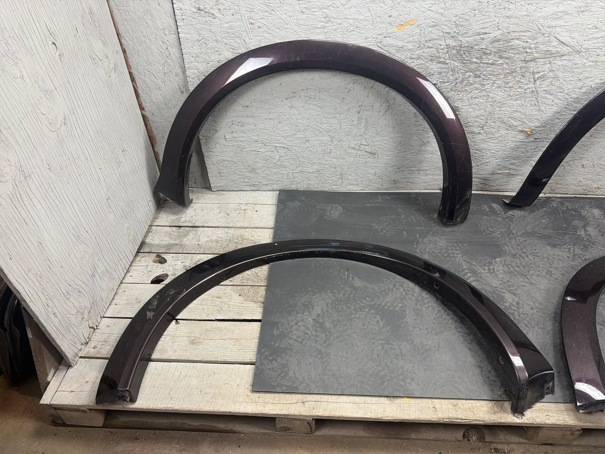 2011-2013 Infiniti QX56 Wheel Arch Fender Flare Trim Molding Set of 4 OEM