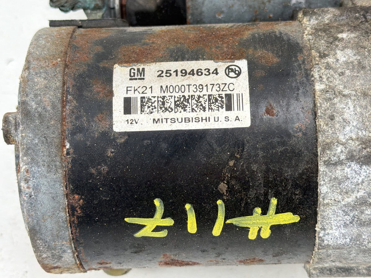 2011-2016 Chevrolet Cruze Starter Motor 25194634 OEM