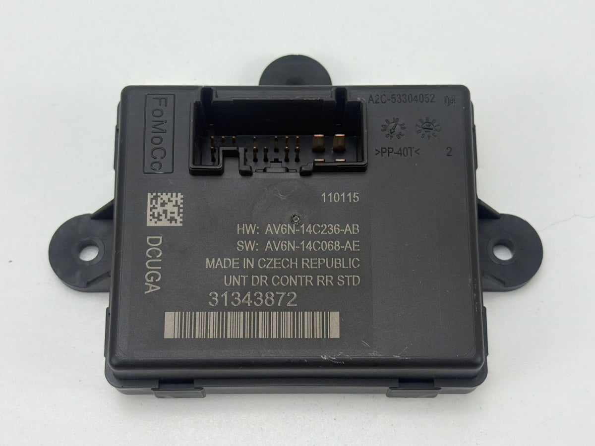 2011-2018 Volvo S60 Rear Left Driver Side Door Control Module ECU 31343872 OEM