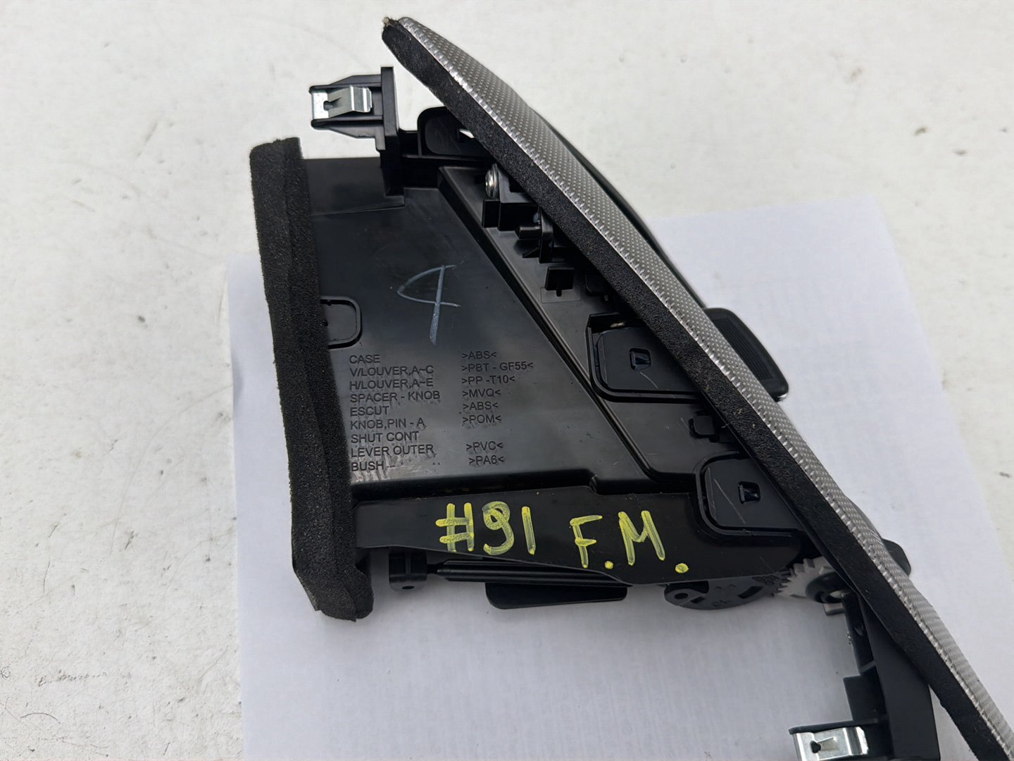 2014-2020 Infiniti Q50 V37 Front Dash Center Air Vent Grille Trim Bezel OEM