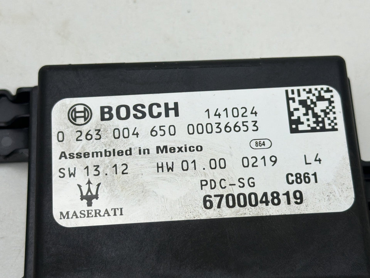 2014-2017 Maserati Quattroporte Parking Assist Control Module 670004819 OEM