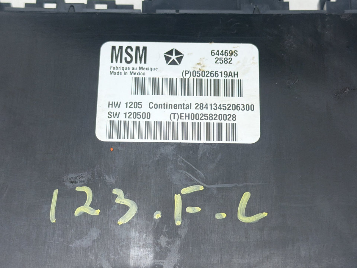 2011-2014 Dodge Charger LD - Front Left Memory Seat Module 05026619AH OEM