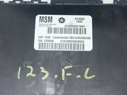 2011-2014 Dodge Charger LD - Front Left Memory Seat Module 05026619AH OEM