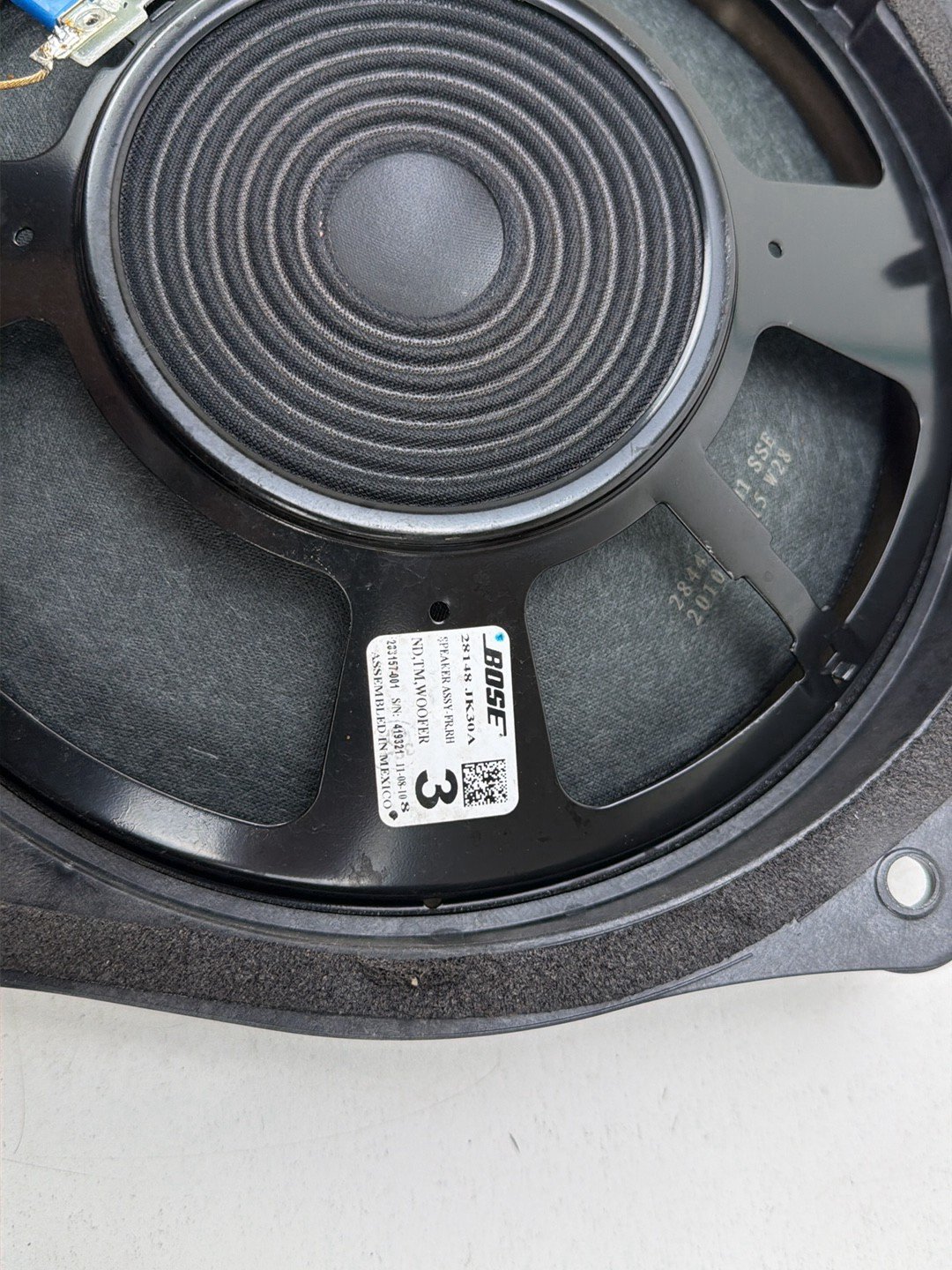 2011-2013 Infiniti G37-Front Right Passenger Side Door Speaker 28148 JK30A OEM