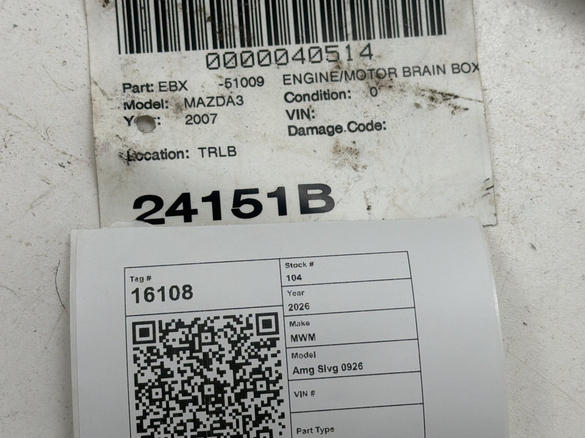 2007 Mazda 3 Engine Computer Control Module LFS6-18-881D OEM
