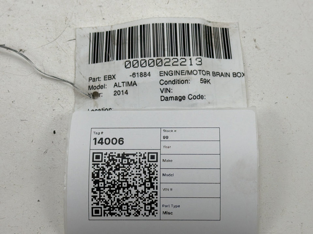 2013-2015 Nissan Altima Engine Computer Control Module NEC008-045 OEM