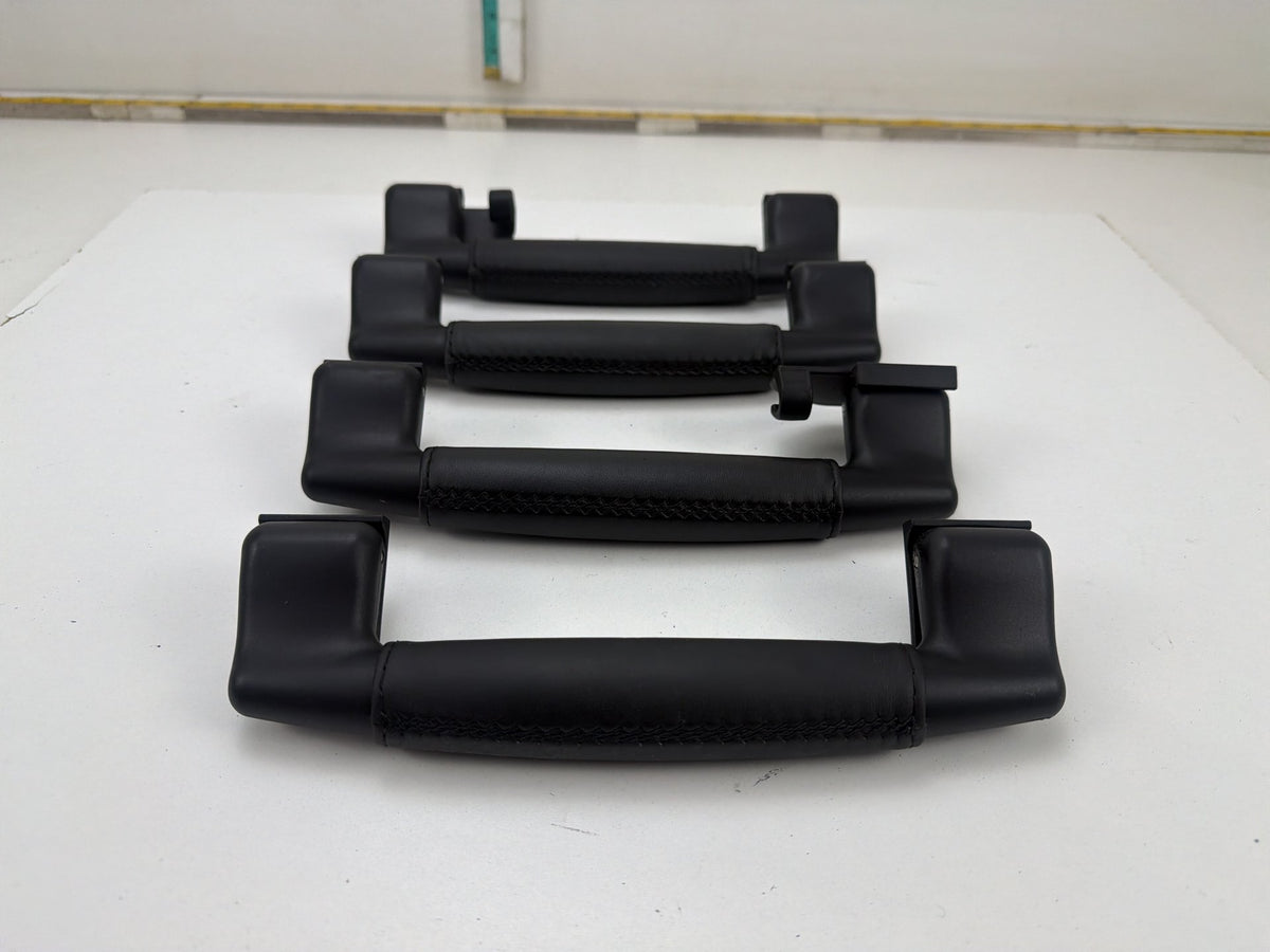 2014-2021 Maserati Quattroporte Roof Grab Handles Set of 4 Black Leather OEM