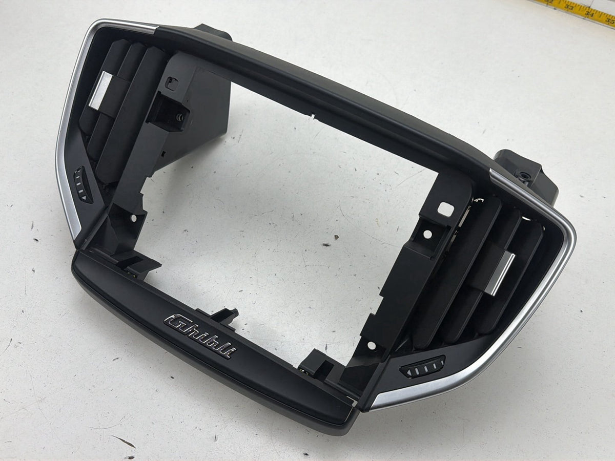 2014-2017 Maserati Ghibli Dash Radio Display Screen Bezel Trim Cover W/Vents OEM